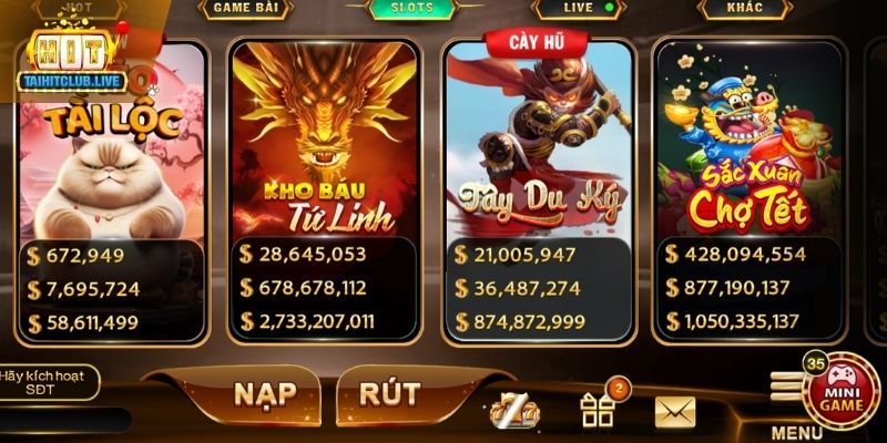 Tổng quan về game nổ hũ Kho Báu Tứ Linh Hit Club